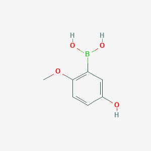 molecular formula C7H9BO4 B1437248 5-Hydroxy-2-methoxyphenylboronic acid CAS No. 1072952-43-2