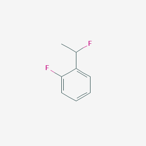 molecular formula C8H8F2 B14372490 1-Fluoro-2-(1-fluoroethyl)benzene CAS No. 91624-87-2