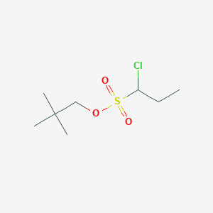 molecular formula C8H17ClO3S B14372492 2,2-Dimethylpropyl 1-chloropropane-1-sulfonate CAS No. 89841-21-4
