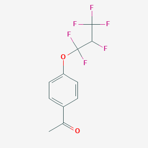 molecular formula C11H8F6O2 B1437252 4-(1,1,2,3,3,3-hexafluoropropoxy)acetophenone CAS No. 933673-41-7