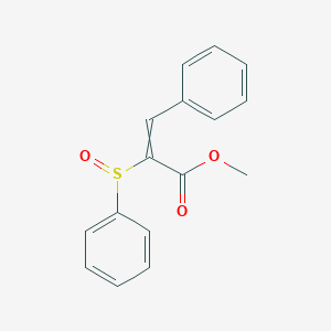 molecular formula C16H14O3S B14372521 Methyl 2-(benzenesulfinyl)-3-phenylprop-2-enoate CAS No. 90381-86-5