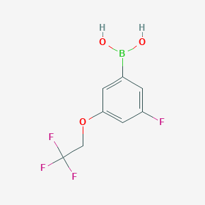 molecular formula C8H7BF4O3 B1437256 (3-氟-5-(2,2,2-三氟乙氧基)苯基)硼酸 CAS No. 850589-55-8