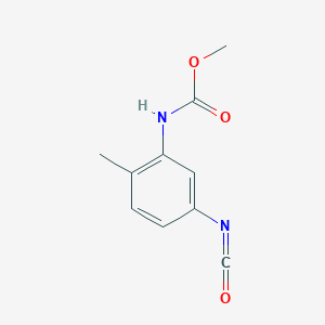 molecular formula C10H10N2O3 B14372564 Methyl (5-isocyanato-2-methylphenyl)carbamate CAS No. 91485-86-8