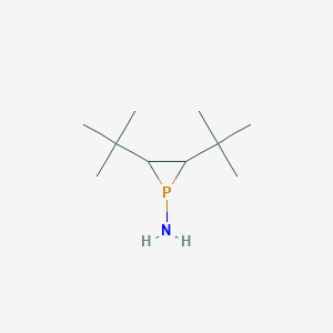molecular formula C10H22NP B14372617 2,3-Di-tert-butylphosphiran-1-amine CAS No. 89982-58-1