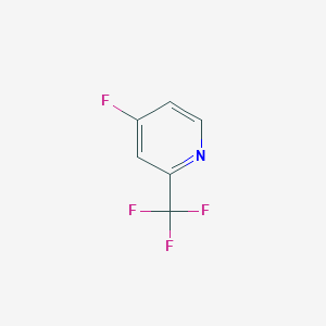 molecular formula C6H3F4N B1437265 4-Fluoro-2-(trifluoromethyl)pyridine CAS No. 850246-04-7