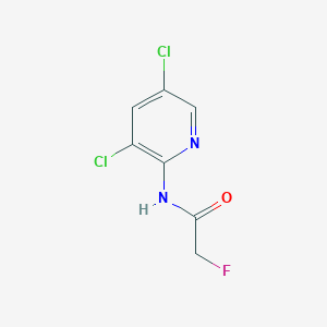 molecular formula C7H5Cl2FN2O B14372662 N-(3,5-Dichloropyridin-2-yl)-2-fluoroacetamide CAS No. 90931-28-5
