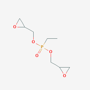 molecular formula C8H15O5P B14372679 Bis[(oxiran-2-yl)methyl] ethylphosphonate CAS No. 90206-77-2