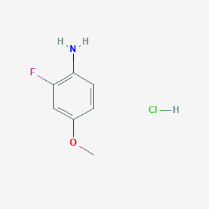 molecular formula C7H9ClFNO B1437268 2-Fluoro-4-methoxyaniline hydrochloride CAS No. 874959-93-0