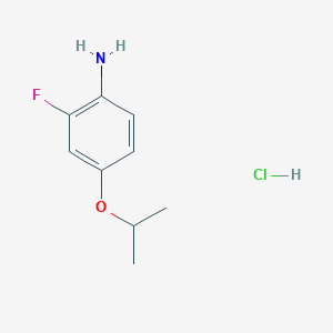 molecular formula C9H13ClFNO B1437269 2-Fluoro-4-isopropoxyaniline hydrochloride CAS No. 850568-35-3