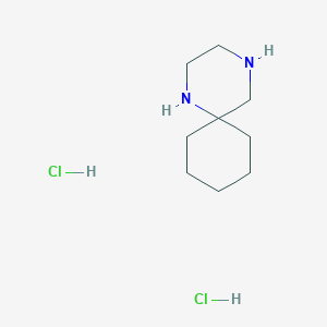 molecular formula C9H20Cl2N2 B1437270 1,4-Diazaspiro[5.5]undecane dihydrochloride CAS No. 1159822-91-9