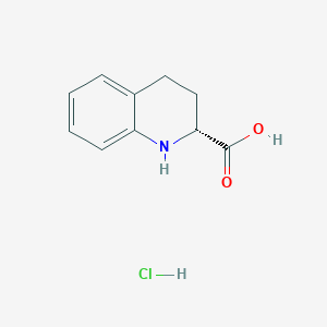 B1437271 (r)-1,2,3,4-Tetrahydroquinoline-2-carboxylic acid hydrochloride CAS No. 75433-76-0