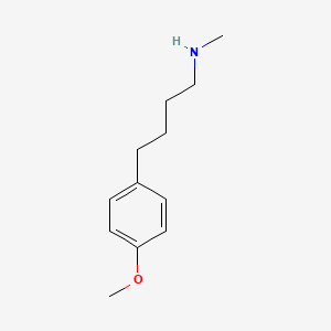 molecular formula C12H19NO B14372726 Benzenebutanamine, 4-methoxy-N-methyl- CAS No. 89745-31-3