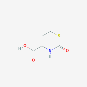 molecular formula C5H7NO3S B14372730 2-Oxo-1,3-thiazinane-4-carboxylic acid CAS No. 90121-12-3