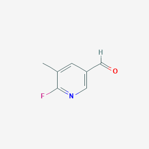 molecular formula C7H6FNO B1437276 6-Fluoro-5-methylnicotinaldehyde CAS No. 884495-04-9