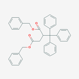 molecular formula C37H32O4 B14372762 Dibenzyl 2-(triphenylmethyl)butanedioate CAS No. 90284-34-7