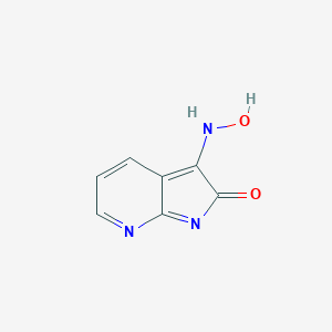 molecular formula C7H5N3O2 B143728 1H-Pyrrolo[2,3-b]pyridine-2,3-dione, 3-oxime CAS No. 126807-18-9