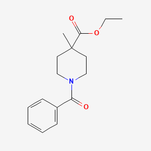 molecular formula C16H21NO3 B1437282 Ethyl 1-benzoyl-4-methylpiperidine-4-carboxylate CAS No. 162648-30-8