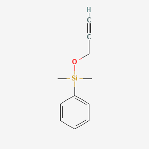 molecular formula C11H14OSi B14372835 Silane, dimethylphenyl(2-propynyloxy)- CAS No. 89813-13-8