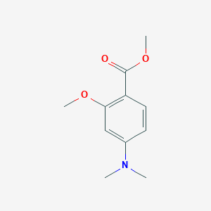molecular formula C11H15NO3 B1437284 Methyl 4-(dimethylamino)-2-methoxybenzoate CAS No. 42832-22-4