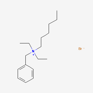molecular formula C17H30BrN B14372867 N-Benzyl-N,N-diethylhexan-1-aminium bromide CAS No. 90105-69-4