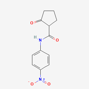 molecular formula C12H12N2O4 B14372870 N-(4-nitrophenyl)-2-oxocyclopentane-1-carboxamide CAS No. 91559-38-5