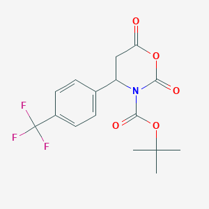 Tert-butyl 2,6-dioxo-4-(4-(trifluoromethyl)phenyl)-1,3-oxazinane-3-carboxylate