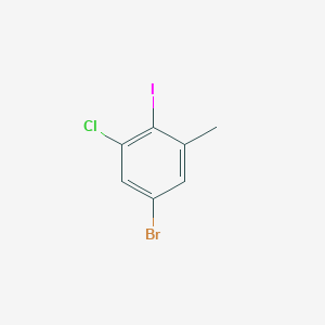 molecular formula C7H5BrClI B1437290 5-Bromo-3-chloro-2-iodotoluene CAS No. 1000573-87-4