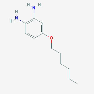 molecular formula C12H20N2O B14372900 4-(Hexyloxy)benzene-1,2-diamine CAS No. 90168-24-4