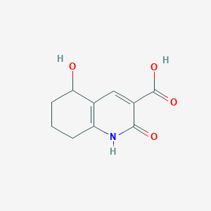 molecular formula C10H11NO4 B1437296 5-Hydroxy-2-oxo-1,2,5,6,7,8-hexahydroquinoline-3-carboxylic acid CAS No. 923219-64-1