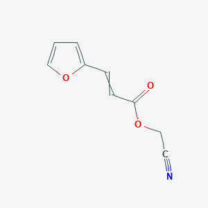 molecular formula C9H7NO3 B14372976 Cyanomethyl 3-(furan-2-yl)prop-2-enoate CAS No. 90073-20-4