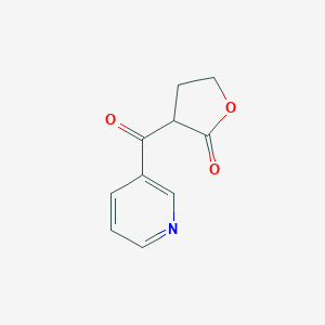 molecular formula C₁₀H₉NO₃ B014373 Dihydro-3-(3-pyridoyl)-2-(3H)-furanone CAS No. 59578-61-9