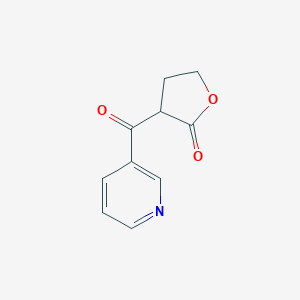 molecular formula C₁₀H₉NO₃ B014373 3-(Pyridine-3-carbonyl)oxolan-2-one CAS No. 59578-61-9