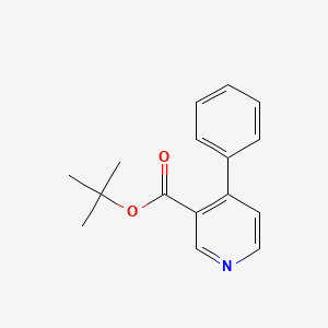 molecular formula C16H17NO2 B14373026 tert-Butyl 4-phenylpyridine-3-carboxylate CAS No. 89808-38-8