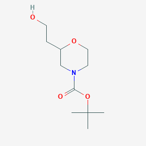 molecular formula C11H21NO4 B1437305 Tert-butyl 2-(2-hydroxyethyl)morpholine-4-carboxylate CAS No. 913642-78-1