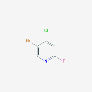 molecular formula C5H2BrClFN B1437306 5-Bromo-4-chloro-2-fluoropyridine CAS No. 1184920-15-7