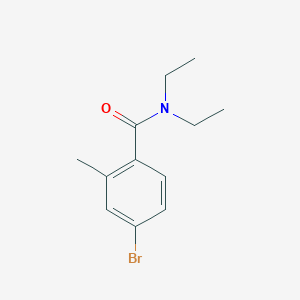 molecular formula C12H16BrNO B1437310 4-bromo-N,N-diethyl-2-methylbenzamide CAS No. 682778-12-7