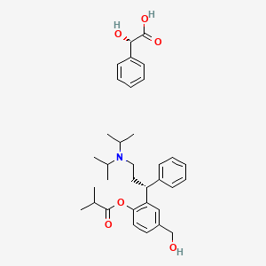 molecular formula C34H45NO6 B1437313 Fesoterodine L-mandelate 