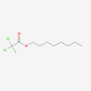 molecular formula C11H20Cl2O2 B14373181 Propanoic acid, 2,2-dichloro-, octyl ester CAS No. 89876-39-1
