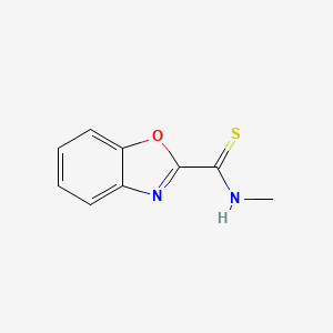 molecular formula C9H8N2OS B14373196 N-Methyl-1,3-benzoxazole-2-carbothioamide CAS No. 90298-71-8