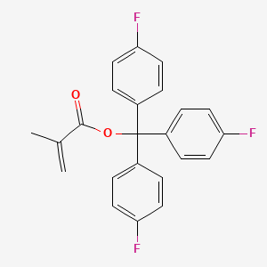 molecular formula C23H17F3O2 B14373204 Tris(4-fluorophenyl)methyl 2-methylprop-2-enoate CAS No. 91151-77-8
