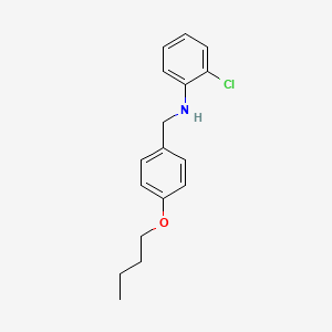 molecular formula C17H20ClNO B1437321 N-(4-Butoxybenzyl)-2-chloroaniline CAS No. 1040689-41-5