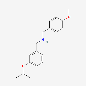 molecular formula C18H23NO2 B1437323 N-(3-Isopropoxybenzyl)(4-methoxyphenyl)methanamine CAS No. 1040686-65-4
