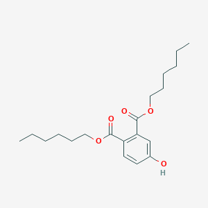 molecular formula C20H30O5 B14373234 Dihexyl 4-hydroxybenzene-1,2-dicarboxylate CAS No. 89911-73-9