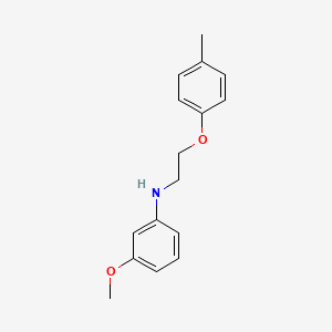molecular formula C16H19NO2 B1437324 3-甲氧基-N-[2-(4-甲基苯氧基)乙基]苯胺 CAS No. 1040690-64-9