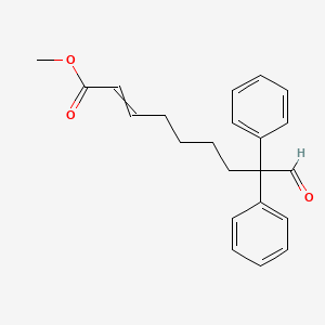 molecular formula C22H24O3 B14373247 Methyl 9-oxo-8,8-diphenylnon-2-enoate CAS No. 90665-78-4