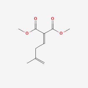 molecular formula C10H14O4 B14373261 Dimethyl (3-methylbut-3-en-1-ylidene)propanedioate CAS No. 91107-09-4
