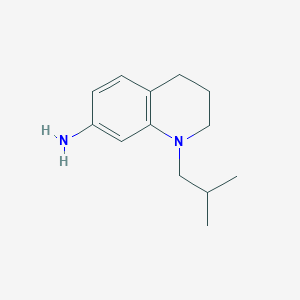 molecular formula C13H20N2 B1437327 1-Isobutyl-1,2,3,4-tetrahydroquinolin-7-amine CAS No. 927684-32-0