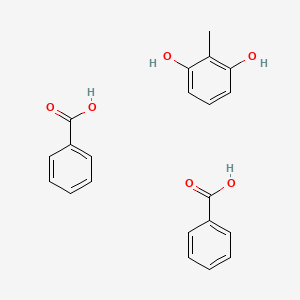 molecular formula C21H20O6 B14373343 Benzoic acid;2-methylbenzene-1,3-diol CAS No. 90422-08-5