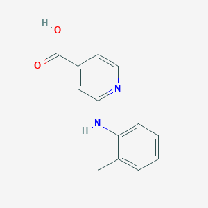 molecular formula C13H12N2O2 B1437338 2-(2-Toluidino)isonicotinic acid CAS No. 1019324-25-4