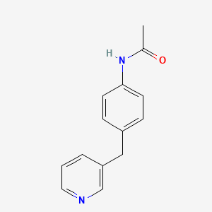 molecular formula C14H14N2O B14373403 N-{4-[(Pyridin-3-yl)methyl]phenyl}acetamide CAS No. 89634-60-6